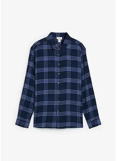 Camicia a maniche lunghe in flanella di puro cotone biologico, bonprix Camicia a maniche lunghe in flanella di puro cotone biologico, bonprix
