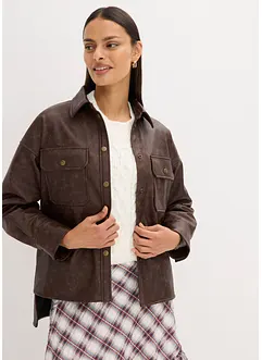 Camicia in similpelle effetto usato, bonprix Camicia in similpelle effetto usato, bonprix