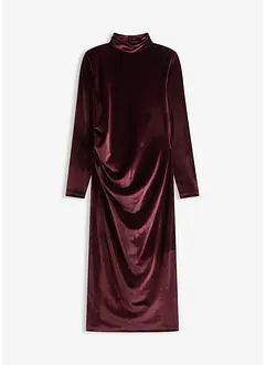 Abito midi in velluto morbido, bonprix Abito midi in velluto morbido, bonprix
