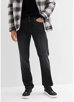 Jeans classic fit in denim felpato con girovita comodo, straight, bonprix Jeans classic fit in denim felpato con girovita comodo, straight, bonprix