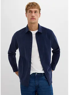 Camicia in morbido velluto stretch a coste di cotone riciclabile, bonprix Camicia in morbido velluto stretch a coste di cotone riciclabile, bonprix