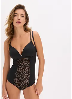 Body modellante con effetto modellante leggero e filato glitterato, bonprix Body modellante con effetto modellante leggero e filato glitterato, bonprix