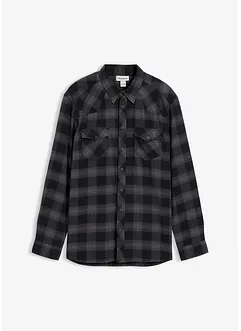 Camicia in flanella di puro cotone, bonprix Camicia in flanella di puro cotone, bonprix