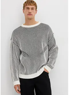 Maglione a coste in misto cotone, loose fit, bonprix Maglione a coste in misto cotone, loose fit, bonprix