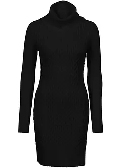 Abito in maglia aderente con collo alto, bonprix Abito in maglia aderente con collo alto, bonprix