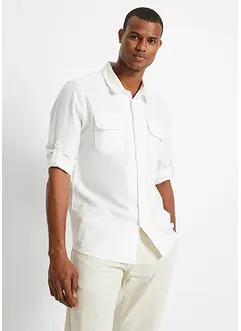 Camicia a maniche lunghe arrotolabili in misto lino, bonprix Camicia a maniche lunghe arrotolabili in misto lino, bonprix