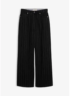 Jeans wide leg con effetti destroyed, vita alta, bonprix Jeans wide leg con effetti destroyed, vita alta, bonprix