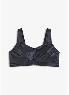 Reggiseno contenitivo senza ferretto con spalline imbottite e materiale lucido, bonprix Reggiseno contenitivo senza ferretto con spalline imbottite e materiale lucido, bonprix
