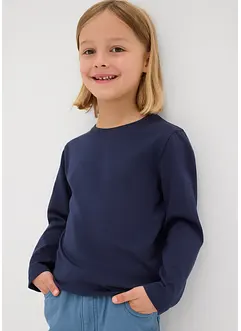 Maglia a maniche lunghe in puro cotone biologico (pacco da 3), bonprix Maglia a maniche lunghe in puro cotone biologico (pacco da 3), bonprix