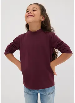 Maglia a maniche lunghe in misto cotone biologico elasticizzato (pacco da 2), bonprix Maglia a maniche lunghe in misto cotone biologico elasticizzato (pacco da 2), bonprix