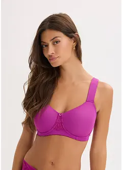 Reggiseno senza ferretto con coppe preformate e spalline imbottite, bonprix Reggiseno senza ferretto con coppe preformate e spalline imbottite, bonprix