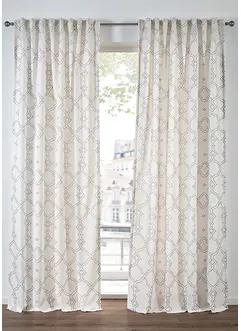 Tenda trasparente in poliestere riciclato (pacco da 1), bonprix Tenda trasparente in poliestere riciclato (pacco da 1), bonprix