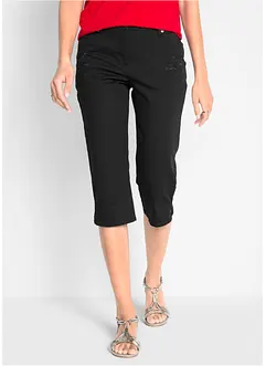 Jeans cropped slim fit, a vita media, bonprix Jeans cropped slim fit, a vita media, bonprix