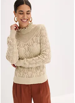 Maglione traforato di cotone, bonprix Maglione traforato di cotone, bonprix