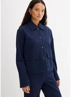 Giacca corta da mezza stagione in misto cotone biologico elasticizzato, bonprix Giacca corta da mezza stagione in misto cotone biologico elasticizzato, bonprix