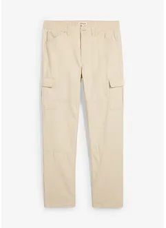 Pantaloni cargo straight in canvas di cotone, relaxed fit, bonprix Pantaloni cargo straight in canvas di cotone, relaxed fit, bonprix
