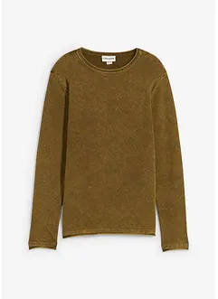 Maglione effetto lavato, slim fit, bonprix Maglione effetto lavato, slim fit, bonprix