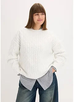 Maglione a trecce, bonprix Maglione a trecce, bonprix
