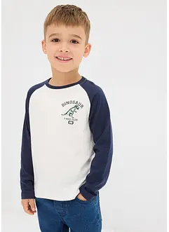 Maglia con maniche lunghe a raglan in puro cotone biologico, bonprix Maglia con maniche lunghe a raglan in puro cotone biologico, bonprix