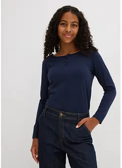 Maglia a maniche lunghe con cotone biologico (pacco da 2), bonprix Maglia a maniche lunghe con cotone biologico (pacco da 2), bonprix