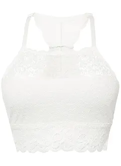 Reggiseno a bustier in pizzo elasticizzato, bonprix Reggiseno a bustier in pizzo elasticizzato, bonprix