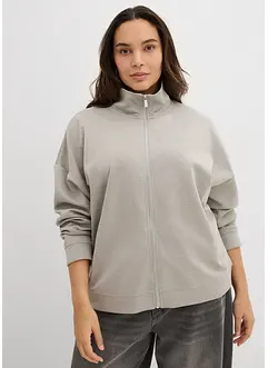 Giacca con zip in tessuto effetto neoprene, bonprix Giacca con zip in tessuto effetto neoprene, bonprix