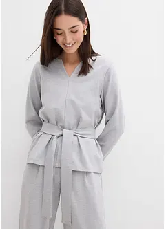Maglia a maniche lunghe con cintura da annodare in misto viscosa, bonprix Maglia a maniche lunghe con cintura da annodare in misto viscosa, bonprix