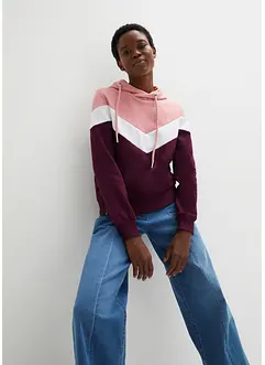 Felpa con cappuccio e collo grande, bonprix Felpa con cappuccio e collo grande, bonprix