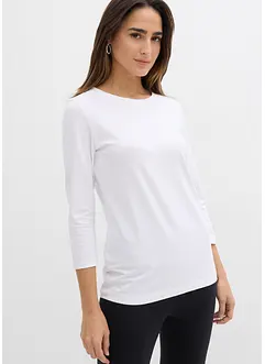Maglia con maniche a 3/4 e puro cotone biologico, bonprix Maglia con maniche a 3/4 e puro cotone biologico, bonprix