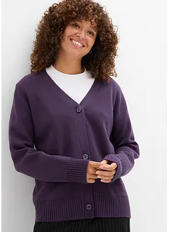 Cardigan in filato fine a coste Milano, bonprix Cardigan in filato fine a coste Milano, bonprix