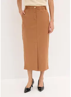 Gonna longuette in similpelle scamosciata, bonprix Gonna longuette in similpelle scamosciata, bonprix