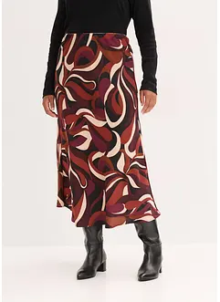 Gonna midi in satin fluente, bonprix Gonna midi in satin fluente, bonprix