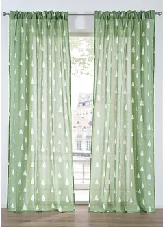 Tenda trasparente in cotone biologico (pacco da 1), bonprix Tenda trasparente in cotone biologico (pacco da 1), bonprix