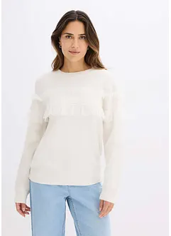 Maglione con volant, bonprix Maglione con volant, bonprix