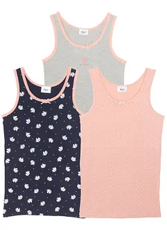 Canottiera con morbido cotone biologico (pacco da 3), bonprix Canottiera con morbido cotone biologico (pacco da 3), bonprix