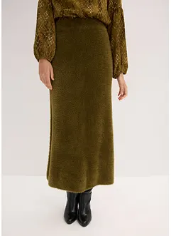 Gonna di maglia in filato morbido effetto piuma, bonprix Gonna di maglia in filato morbido effetto piuma, bonprix