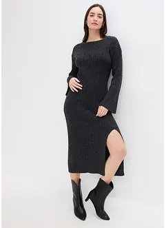 Abito in maglia con spacco, bonprix Abito in maglia con spacco, bonprix