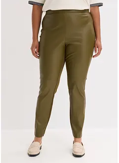 Pantaloni in similpelle di misto punto di Roma, bonprix Pantaloni in similpelle di misto punto di Roma, bonprix