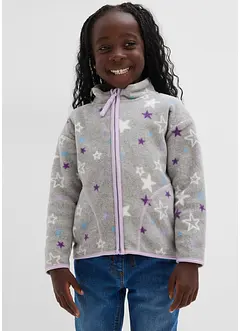 Giacca in pile morbido con dettagli a contrasto, bonprix Giacca in pile morbido con dettagli a contrasto, bonprix