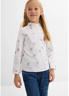 Maglia a maniche lunghe in misto cotone biologico elasticizzato (pacco da 2), bonprix Maglia a maniche lunghe in misto cotone biologico elasticizzato (pacco da 2), bonprix