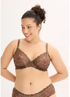 Reggiseno con ferretto in pizzo bicolore, bonprix Reggiseno con ferretto in pizzo bicolore, bonprix