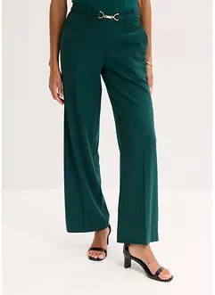 Pantaloni larghi con cintura decorativa, bonprix Pantaloni larghi con cintura decorativa, bonprix