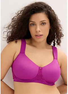 Reggiseno senza ferretto con coppe preformate e spalline imbottite, bonprix Reggiseno senza ferretto con coppe preformate e spalline imbottite, bonprix