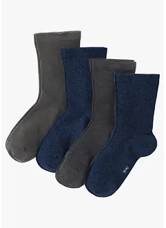 Calzini con bordo morbido e cotone biologico (pacco da 4 paia), bonprix Calzini con bordo morbido e cotone biologico (pacco da 4 paia), bonprix
