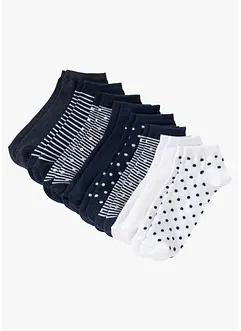 Calzini per sneakers (pacco da 8 paia) con cotone biologico, bonprix Calzini per sneakers (pacco da 8 paia) con cotone biologico, bonprix
