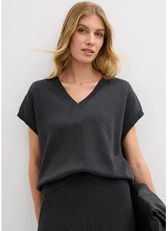 Gilet in maglia di puro cotone, bonprix Gilet in maglia di puro cotone, bonprix