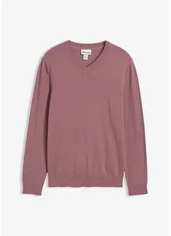 Maglione in filato fine con scollo a V, bonprix Maglione in filato fine con scollo a V, bonprix