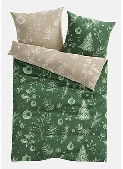 Biancheria da letto double-face con motivo natalizio floreale, bonprix Biancheria da letto double-face con motivo natalizio floreale, bonprix