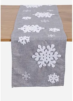 Runner da tavola con soffici fiocchi di neve, bonprix Runner da tavola con soffici fiocchi di neve, bonprix