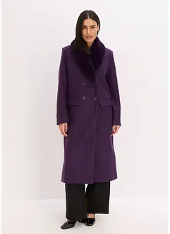 Cappotto con collo in pelliccia sintetica staccabile, bonprix Cappotto con collo in pelliccia sintetica staccabile, bonprix